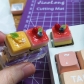 1pc Strawberry Cake / Mango Mousse Cake Artisan Clay Food Keycaps ESC MX for Mechanical Gaming Keyboard